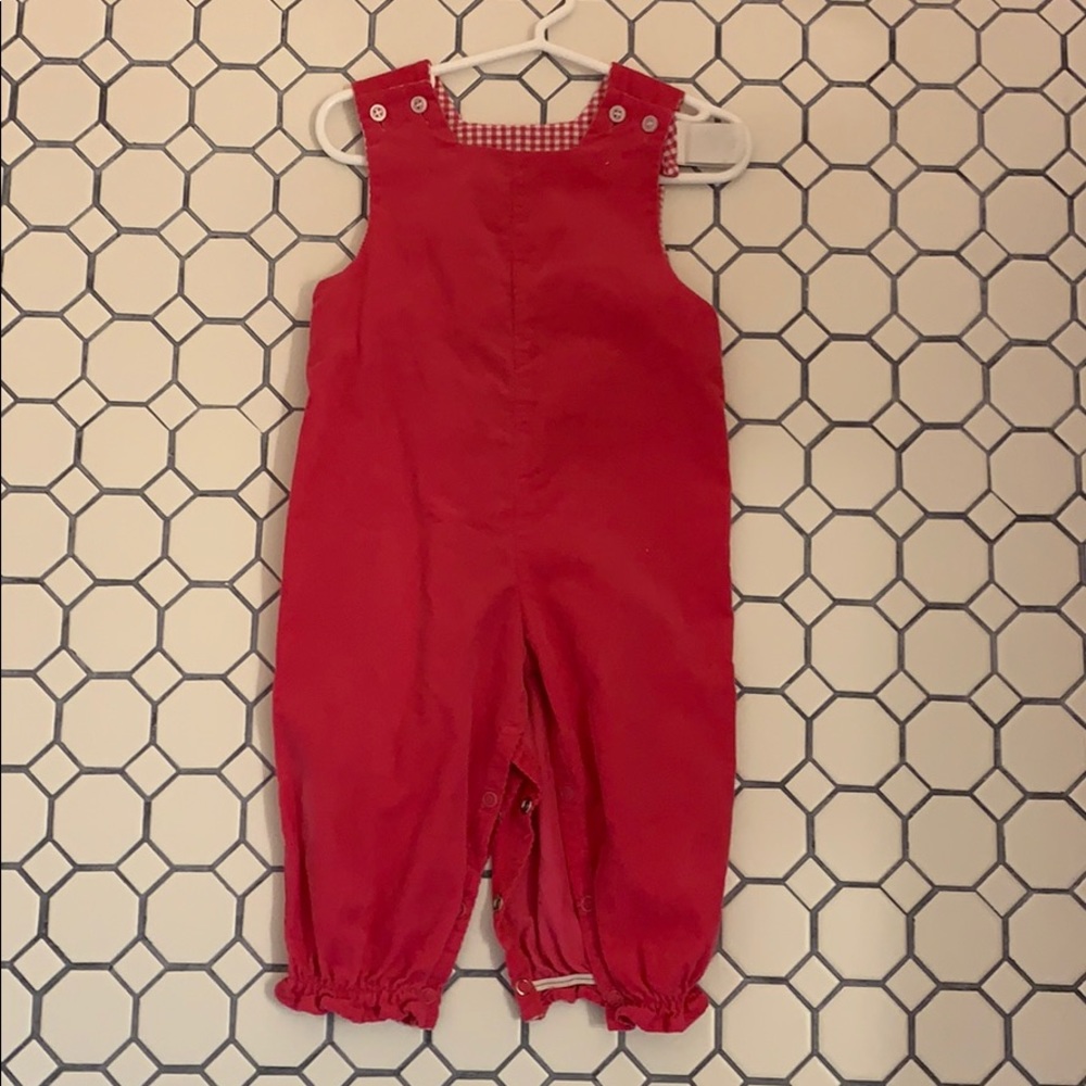 The Bailey Boys girls 12month pink corduroy romper